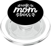 Moms the Boss – Cadeau mignon pour la fête des mères PopSockets PopGrip pour MagSafe