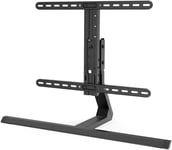 Support Tv(Support Pour Televiseur 32""-65"",Jusqu'A 40 Kg,Reglable En Hauteur,Inclinable,Pivotant,Compatible Vesa,Pied De Television Stable)Noir