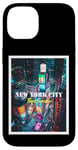 Coque pour iPhone 14 Cool New York City Times Square Skyline Illustration Graphic