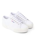 Superga Womens/Ladies 2740 Nappa Leather Platform Trainers (Optic White/Avorio) - Off-White - Size UK 7