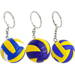 Toyvian 3Pcs Volley-Ball Charme Volley-Ball Porte-Clés Ballon De Sport Porte-Clés Joueur De Volley-Ball Volley-Ball Fête Cadeau Remplisseurs Pour Volley-Ball Soirée