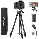 Lightweight Tripod 55-Inch/135cm, Video/Phone/Light Camera Tripod Stand with Bag