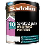 Sadolin 5028827 Superdec Opaque Wood Protection Super White Satin 5 litre