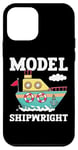 Coque pour iPhone 12 mini Maquette de bateau miniature constructeur de bateaux pour loisirs créatifs