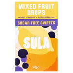 6 x Sula Mixed Fruit Drops Sugar Free Sweets 42g