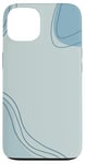 Coque pour iPhone 13 Couleur neutre minimaliste bleu clair sarcelle et turquoise