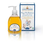 Helan, Linea Bimbi - Huile de Douche Bebe Enfant Apaisant et Hydratant, Gel Douche Bebe Huile Corps Bain Massage, Liniment Bebe avec Amande Douce, Beurre de Karité et Vitamine E - 240 ml Made in Italy