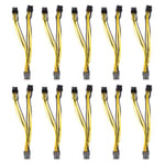 10 Pack PCIE -kaapeli 8 Pin PCIE 2xPCIE 8 Pin (6 Pin 2 Pin) PCI Express -grafiikkakortin liitin