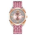 JZDH Women Montres Fashion Women's Montres Nouveau Design Band de création Quartz Montres Montres de Montres de Poignet Dames Montres Décoratives Décoratives pour Femmes (Color : G)