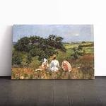 Big Box Art Canvas Print Wall Art William Merritt Chase The Fairytale | Mounted & Stretched Box Frame Picture | Home Decor for Kitchen, Living Room, Bedroom, Hallway, Multi-Colour, 30x20 Inch