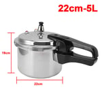 3L 5L  LITRE ALUMINIUM PRESSURE COOKER KITCHEN COOKWARE STEAMER POT UK