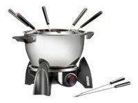 Unold Fondue Set - Fonduegryta - 500 W - Svart / Rostfritt Stål