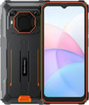 Telephone Incassable Bv6200,Batterie 13000Mah,8Go+64Go(Extension 1To),6.56 ""Hd+,Arcsoft 13Mp+8Mp,Ip68 Ip69K Mil-Std-810H Smartphone Debloque Etanche Android 13 Dual Sim,Orange