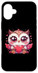 iPhone 16 Plus Owl Valentines Day Heart Kawaii Anime Owl For Girls Women Case