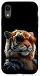 Coque pour iPhone XR Tigre avec Lunettes de Soleil J'aime les Tigres Grands Chats