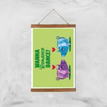 Viva Piñata Wanna Romance Dance Pig Art Print Giclee Art Print - A3 - Wooden Hanger