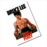 Metal Fist of Fury Tin Sign Bruce Lee Wall Art Movie Room Man Cave 15x10cm