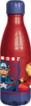 Marvel Gourde rouge enfant en plastique Avengers Iron Man Hulk Captain America 560 ml avec bouchon à vis