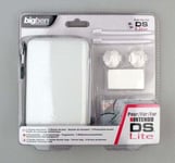 pack essential kit housse stylet range jeux nintendo ds lite blanc