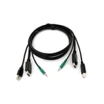 Black Box Secure Kvm Cable Kit - Dp Usb Audio 1.8m