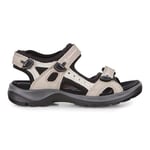 ECCO Sandal Dam Offroad Atmosp Ice W Black Nub Beige 41