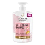 Pantene Biotin & Rose Water Hair Thickening Shampoo, Lift 'n' Volume, 1l, Silicone Free Volume Shampoo