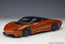 Mclaren Speedtail 2020 Orange Maquette de Voiture 1:18 Autoart