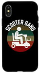 Coque pour iPhone X/XS Roue de moto pour scooter et mobylette rétro vintage