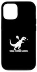 Coque pour iPhone 12/12 Pro Tennis de table drôle Saurus Dino