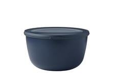 Mepal - Bol Multifonction Cirqula Rond - Boîte Conservation Alimentaire avec Couvercle - Convient comme Boîte de Hermétique pour le Réfrigérateur, Micro-ondes & Congélateur - 3000 ml - Nordic Denim