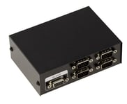 KALEA-INFORMATIQUE Boitier de Partage Série RS232 Switch RS-232 4 Ports. Réversible, 4 entrées vers 1 Sortie OU 1 entrée vers 4 Sorties