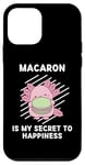 Coque pour iPhone 12 mini Mignon Axolotl Macaron Is My Secret To Happiness Axolotl