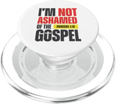 I'm not Ashamed of the Gospel Romans 1:16 Grunge Christian PopSockets PopGrip for MagSafe