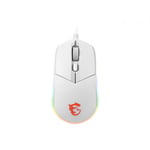 MSI Clutch GM11 Optical, RGB LED light, White, Gaming Mouse, 1000 Hz New