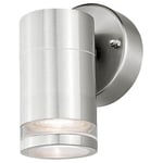 4lite Marinus Outdoor Down Wall Light (Stainless Steel) Rust Free IP44 Rated Exterior Wall Lamp Supplied with 1X Smart GU10 Bulbs - 4L2/7004-4Yr Guarantee