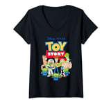 Disney Pixar Toy Story Buzz Woody Jessie T-Shirt avec Col en V