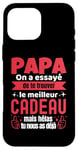 Coque pour iPhone 16 Pro Max Cadeau Papa Humour Idee Cadeau Drole Homme Tee Shirt Homme