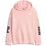 PUMA Sweat à Capuche Power Colorblock FL G Sudation Fille, Smoothie pêche, 128