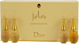 Dior J'adore 4 Piece Miniature Fragrances Scent Collection Gift Set for Women