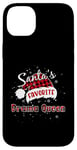 Coque pour iPhone 14 Plus Plaid de Noël préféré de Funny Santa, reine de Noël, buffle