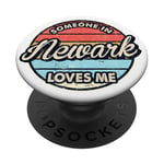 Quelqu'un à Newark m'aime City, États-Unis, États-Unis PopSockets PopGrip Adhésif