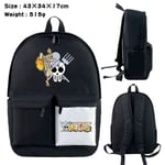 One Piece Sac à dos périphérique One Piece Anime Sac d'école Couleur assortie Sac de voyage en plein air Sac d'ordinateur Cartable Sac One Piece-JJ8350