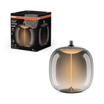 OSRAM Vintage 1906 Big Oval est une décorative à intensité variaben plastique dotée de la technologie magnétique à filament LED, 12 W, 400 lm,E27, 1800K, design fumé, diamètre 250 mm, CRI 80.