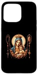 iPhone 15 Pro Max Holy Rosary Virgin Mary Baby Jesus Catholic Rosary Mysteries Case