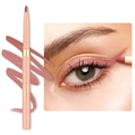 OULAC Crayon Yeux Waterproof, Eye Liner et Lip Liner Marron Mat avec Couleur Intense, Eyeliner Anti-salissures Texture Lisse et Crémeuse, Tenue 12h+, Vegan (L03) Naked Liner