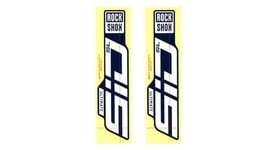 Kit stickers pour fourche rockshox sid sl ultimate 29   blanc bleu