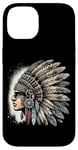 Coque pour iPhone 14 Aztec Warrior Mask Ancient Civilization Mexican Heritage