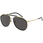 Dolce & Gabbana Mens 0DG2277 02/87 Gold Sunglasses Metal - One Size