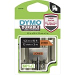 Dymo D1 - Självhäftande - Svart På Orange - Rulle (1,2 Cm X 3 M) 1 Kassett(Er) Etiketttejp - För Labelmanager 100, 150, 160, 200, 210, 220, 260, 280, 300, 360, 420, 450  Mobilelabeler