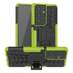 Samsung Galaxy S21 Ultra      Heavy Duty Case    Green